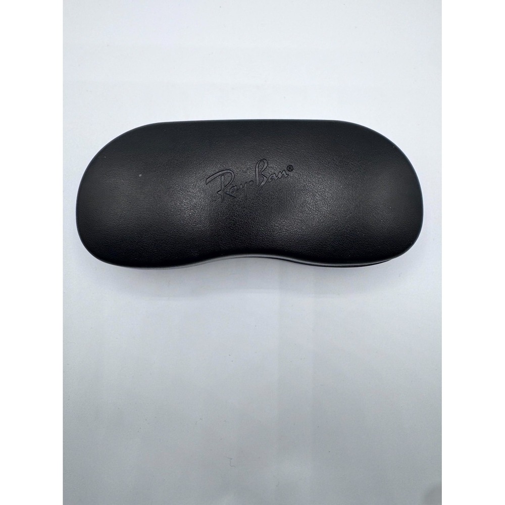 Ray-Ban Eyeglasses Sunglasses Case Lrg Black Faux Leather Hard Case Clamshell